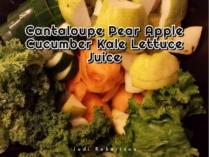 Cantaloupe Pear Apple Cucumber Kale Lettuce Juice