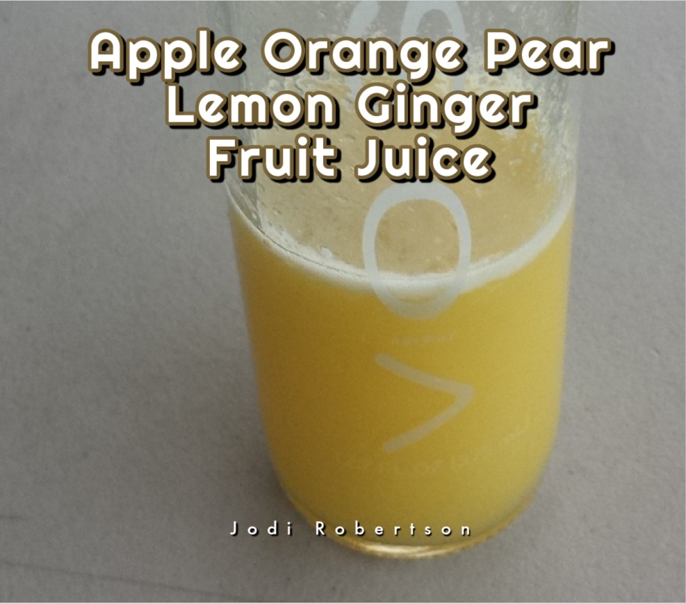 Apple Orange Pear Lemon Ginger Fruit Juice