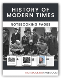 History of Modern Times Notebooking Pages from NotebookingPages.com