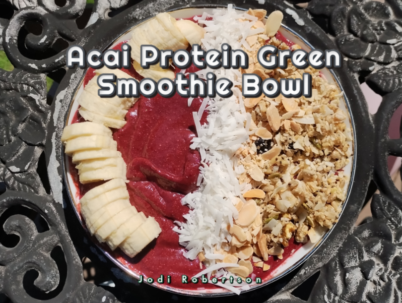 Acai Protein Green Smoothie Bowl