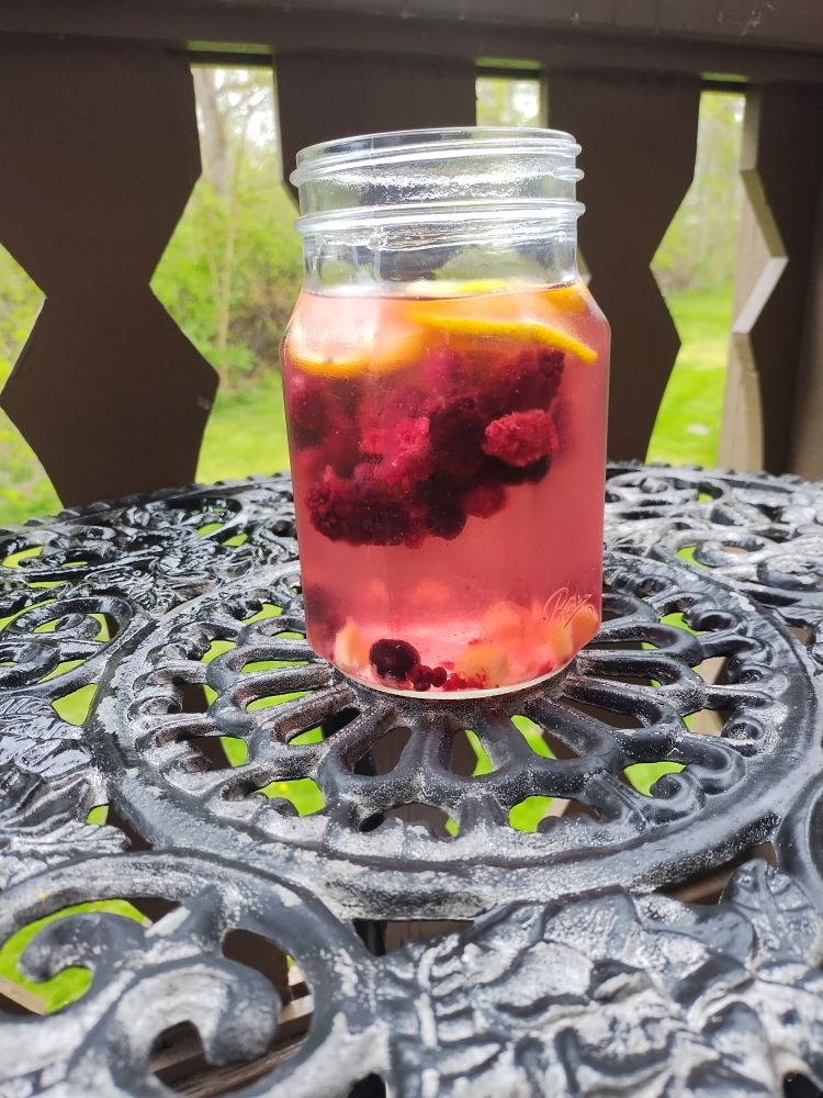 Berry Lemon Ginger Infused Water