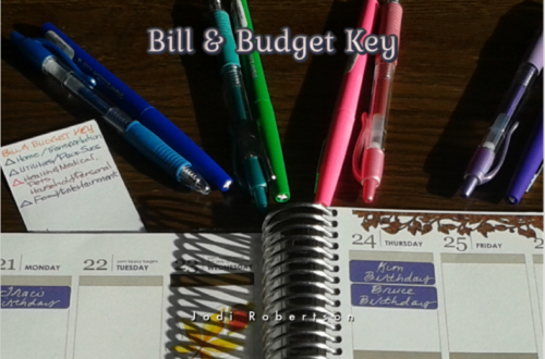 Bill & Budget Color Code Key