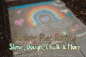 Sensory Play Recipes Slime Dough Chalk & More