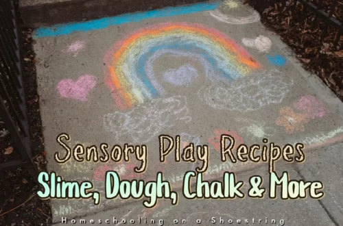 Sensory Play Recipes Slime Dough Chalk & More