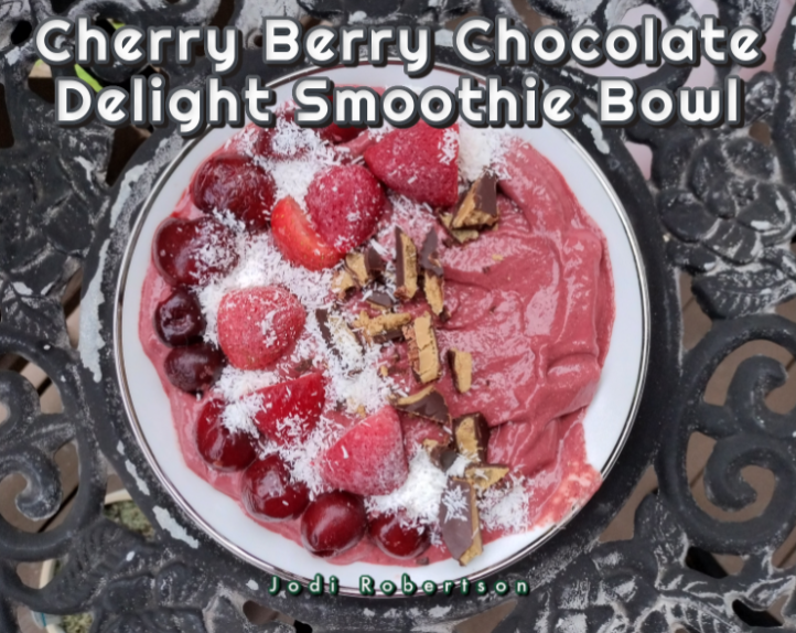 Cherry Berry Chocolate Delight Smoothie Bowl