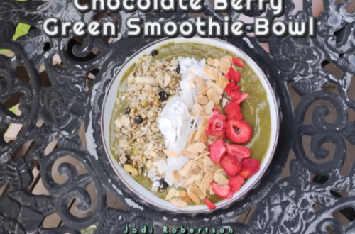 Chocolate Berry Green Smoothie Bowl