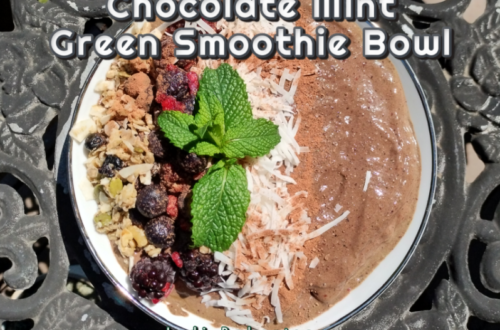 Chocolate Mint Green Smoothie Bowl