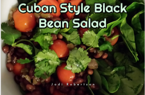 Cuban Style Black Bean Salad