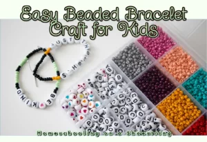 Easy Beaded Bracelet Craft for Kids