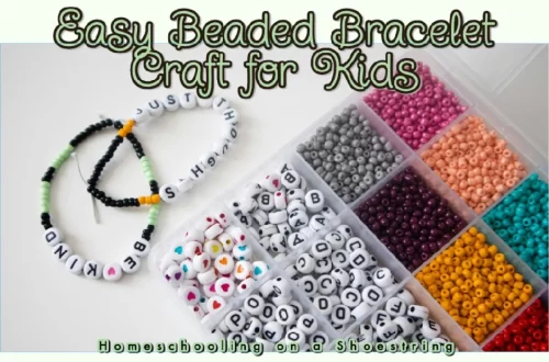 Easy Beaded Bracelet Craft for Kids