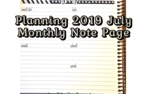 Erin Condren Life Planner Monthly To Do List July 2019