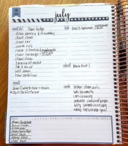 Erin Condren Life Planner Monthly To Do List July 2019