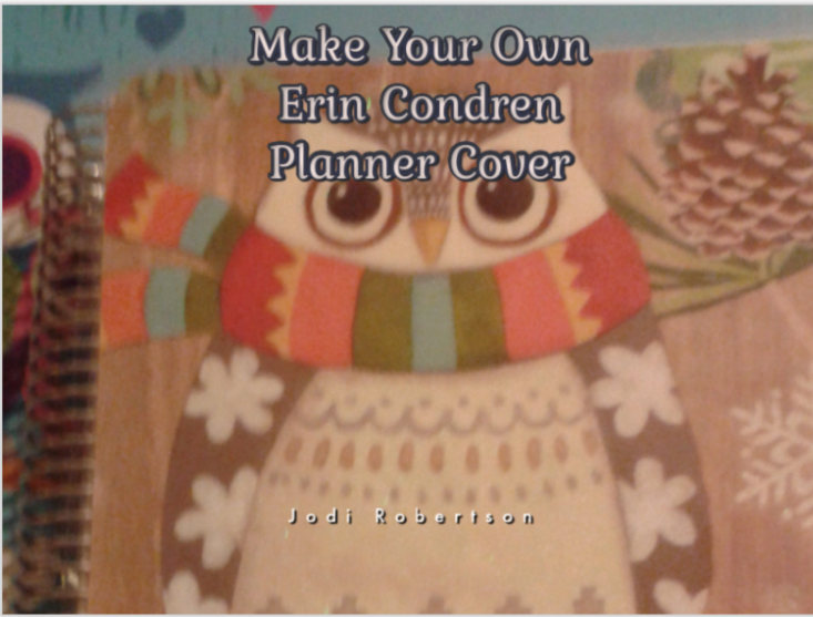 Erin Condren Homemade Planner Cover