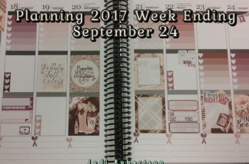 Planning 2017 Week Ending September 24