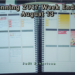 Planning 2017 Week Ending August 13