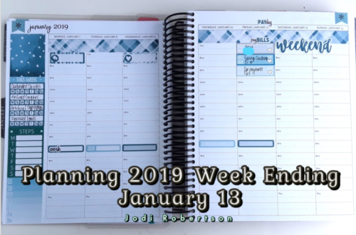 Planning 2019 Week Ending January 13