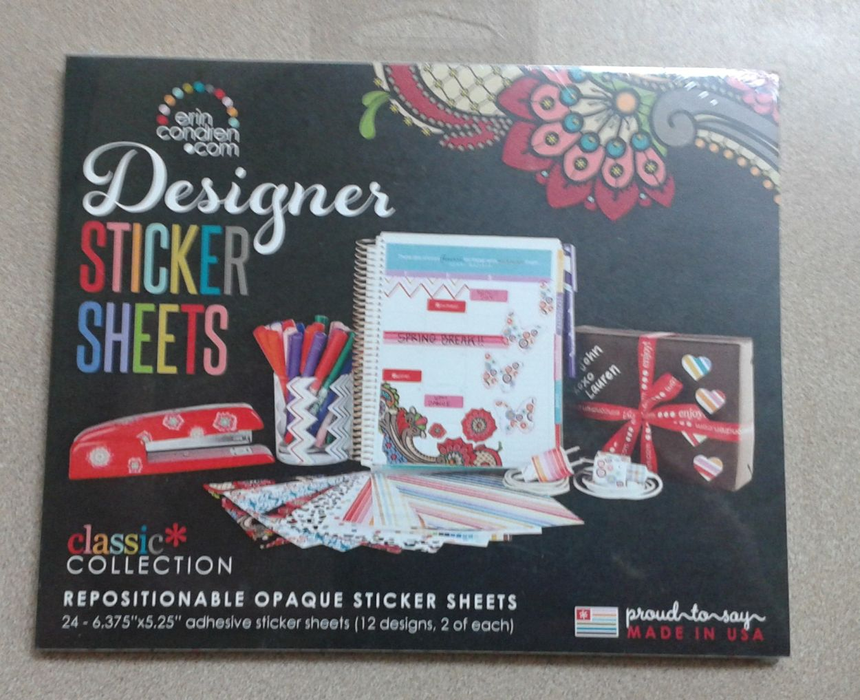 Erin Condren Designer Sticker Sheets