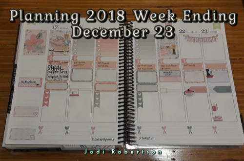 Erin Condren Life Planner Planning 2018 Week Ending December 23