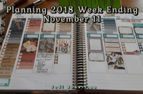 Erin Condren Life Planner Planning 2018 Week Ending November 11