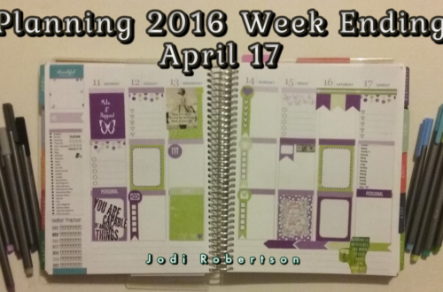 Erin Condren Planning 2016 Week Ending April 17