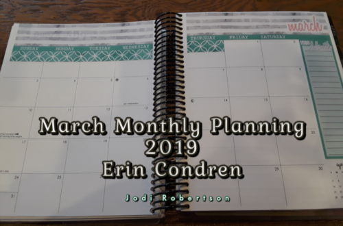 March Monthly Planning 2019 Erin Condren