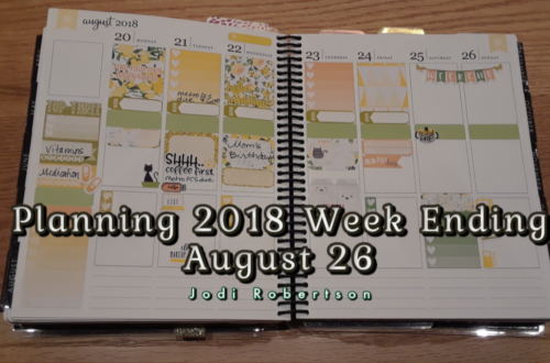 Erin Condren Planning Mom's Birthday Week 2018 Week Ending August 26