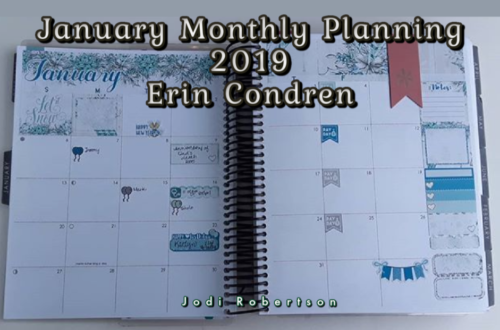 January Monthly Planning 2019 Erin Condren