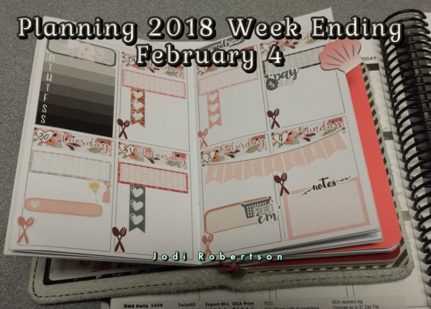 Planning 2018 Week Ending February 4