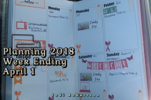 Planning 2018 Week Ending April 1