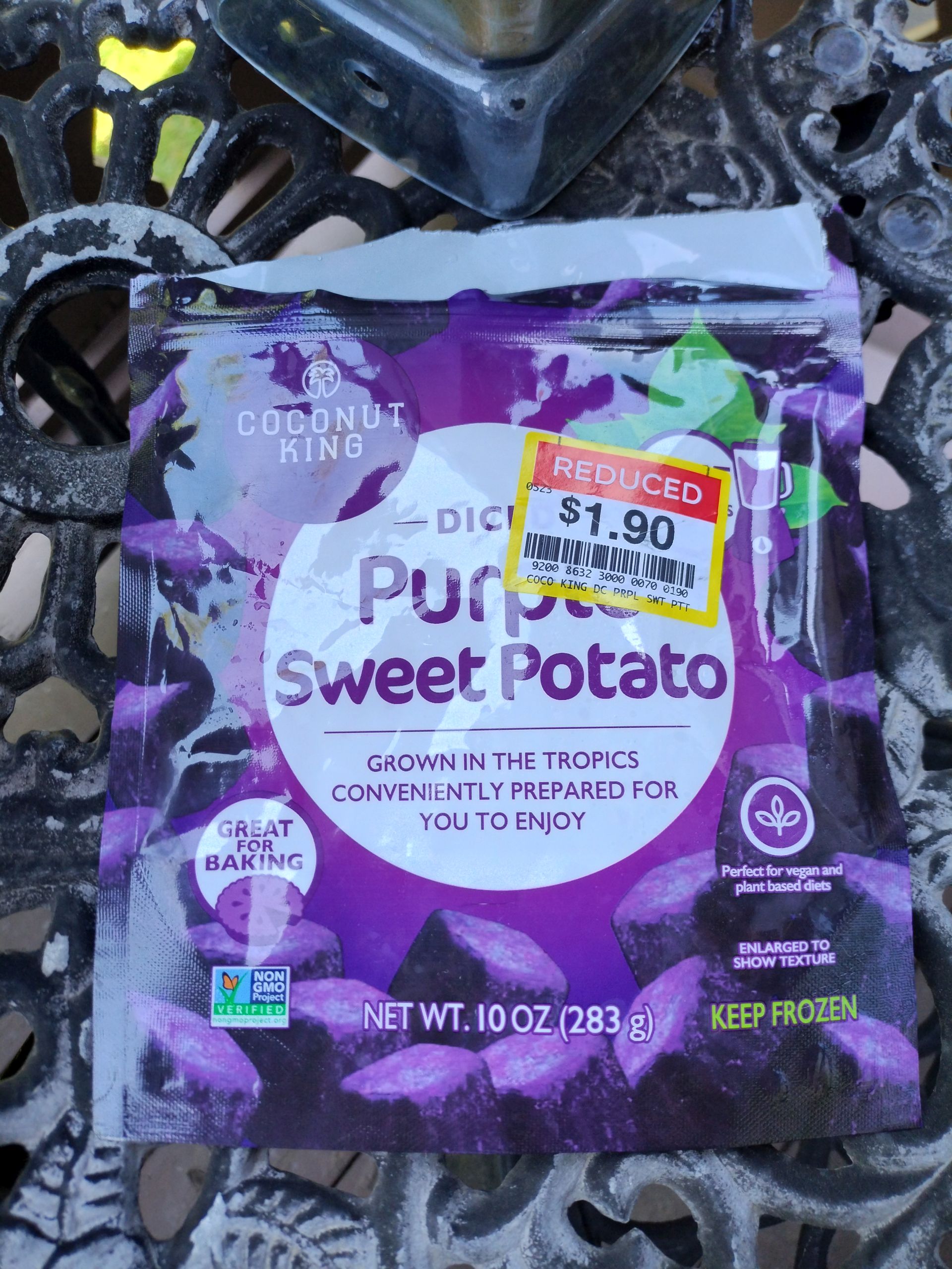 Frozen Purple Sweet Potato