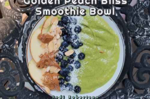 Golden Peach Bliss Smoothie Bowl