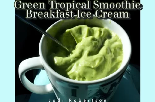Green Tropical Smoothie Breakfast Ice Cream