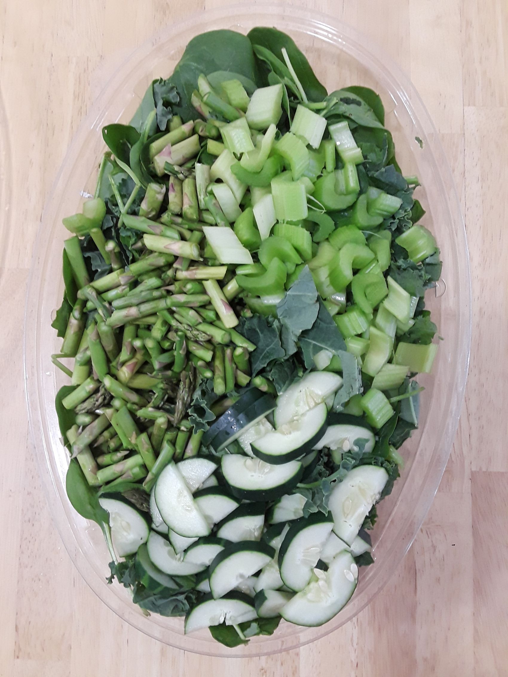 Green Vegetable Salad Meal Prep