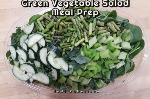 Green Vegetable Salad Meal Prep