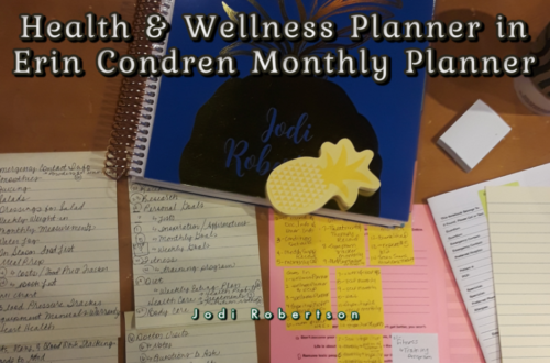 Health & Wellness Planner in Erin Condren Monthly Planner