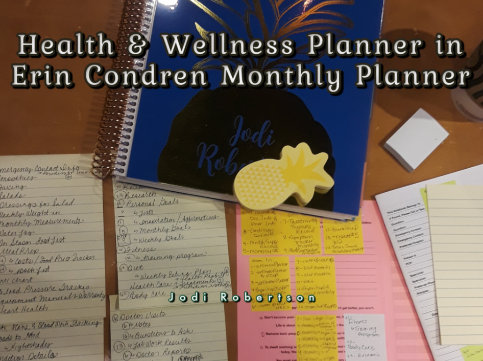 Health & Wellness Planner in Erin Condren Monthly Planner