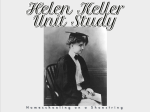 Helen Keller Unit Study