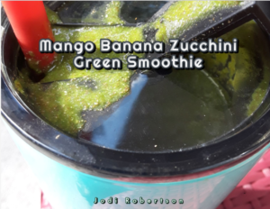 Mango Banana Zucchini Green Smoothie