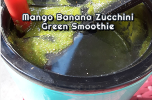 Mango Banana Zucchini Green Smoothie