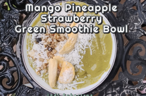 Mango Pineapple Strawberry Green Smoothie Bowl