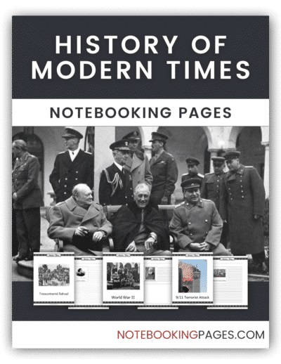 History of Modern Times Notebooking Pages