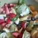 Panera Strawberry Poppyseed Salad with avocado, strawberries, pineapple, mandarin oranges, and poppyseed dressing.