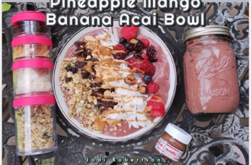 Pineapple Mango Banana Acai Bowl