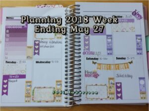 Planning 2018 Week Ending May 20