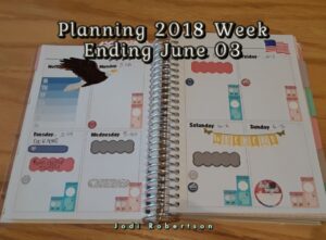 Planning 2018 Week Ending June 03