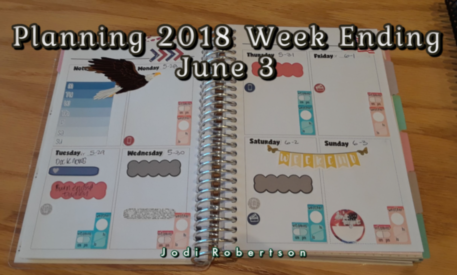 Planning 2018 Week Ending June 3