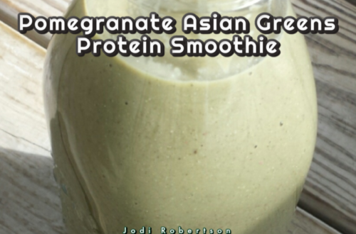 Pomegranate Asian Greens Protein Smoothie