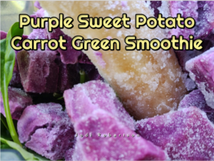 Purple Sweet Potato Carrot Green Smoothie