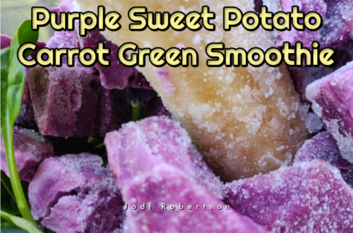 Purple Sweet Potato Carrot Green Smoothie