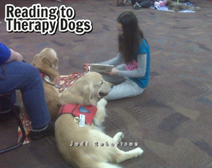 Reading to Therapy Dogs